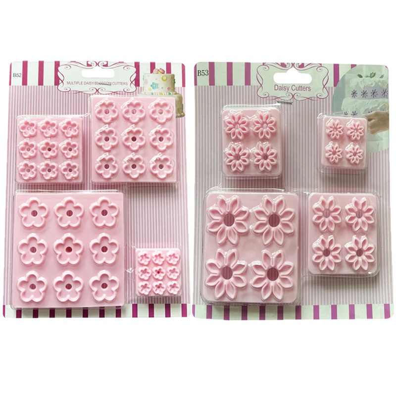 Khuôn Bánh Quy Fondant hoa hướng dương, hoa cúc