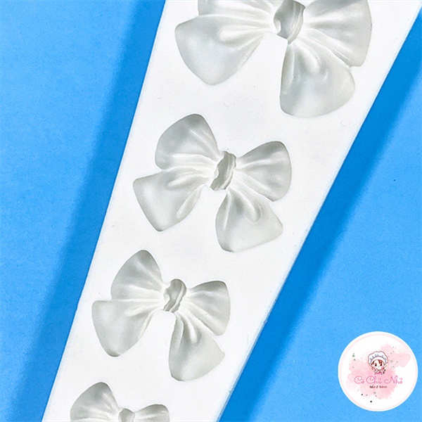 Khuôn Silicon 4 nơ kẹo mới - 3513