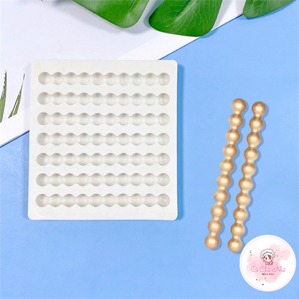Khuôn Silicon 7 dây hạt trai - 3331