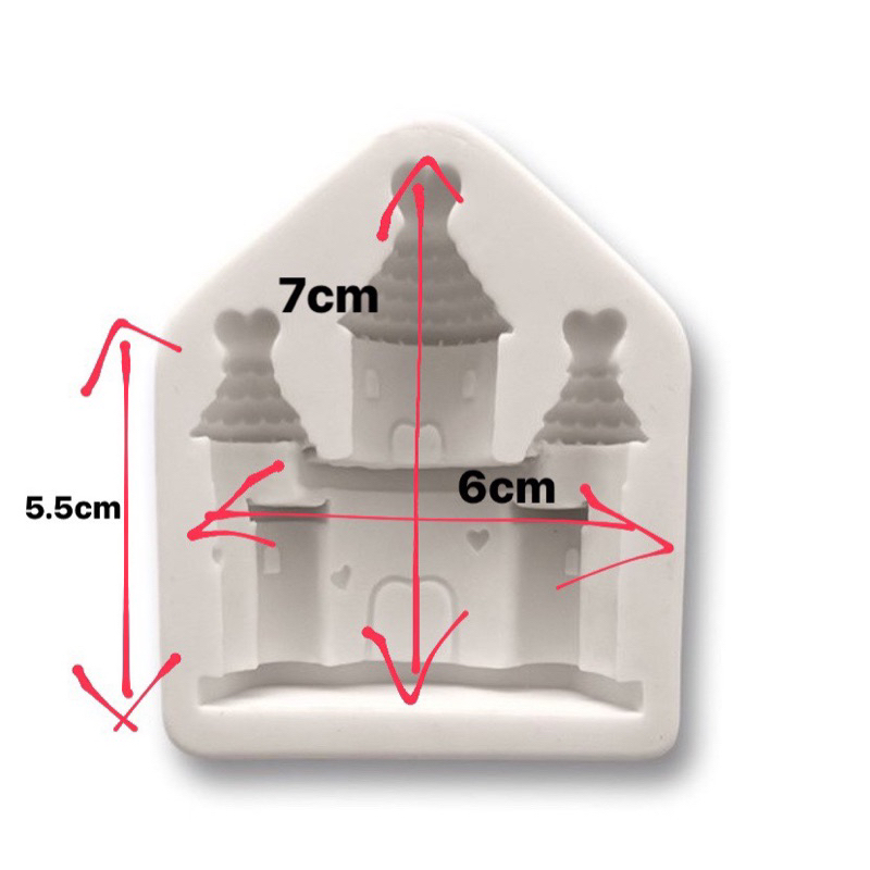 Khuôn Silicon lâu đài tim nhỏ - 3117