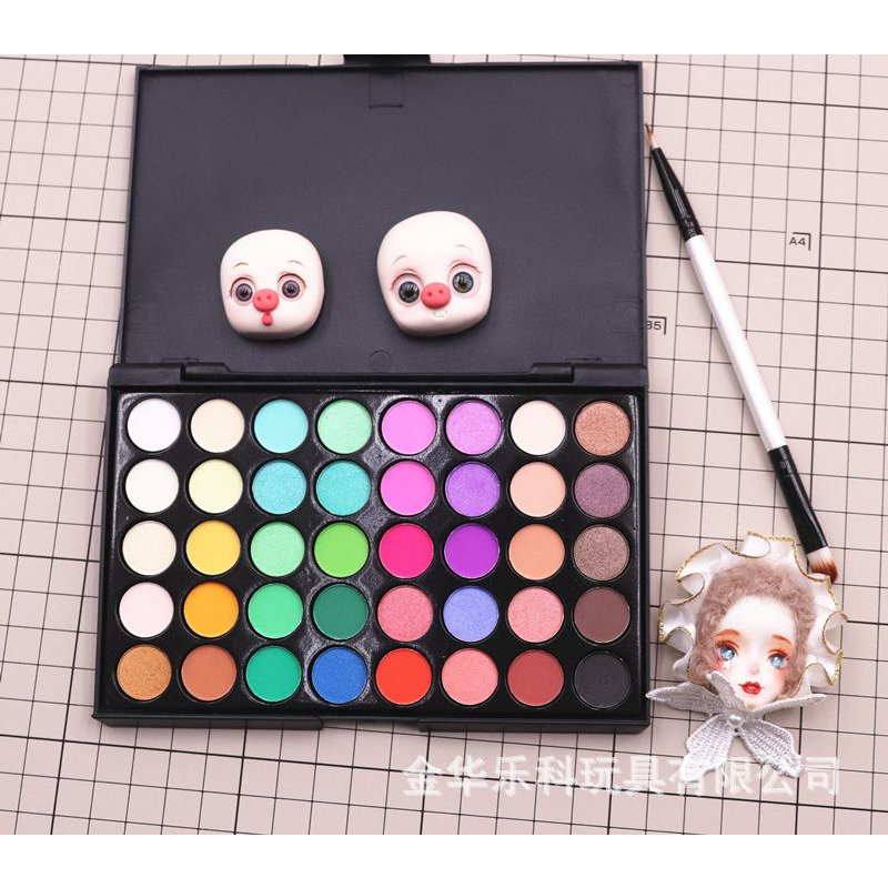 Bảng phấn trang điểm chi bi 40 màu (dùng cho đất sét)