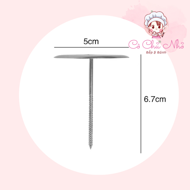 Dù Inox bắt hoa bánh kem đường kính 5cm
