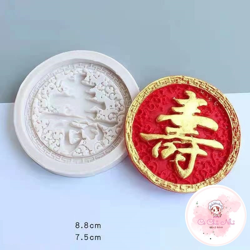 Khuôn Silicon hình chữ thọ, phúc