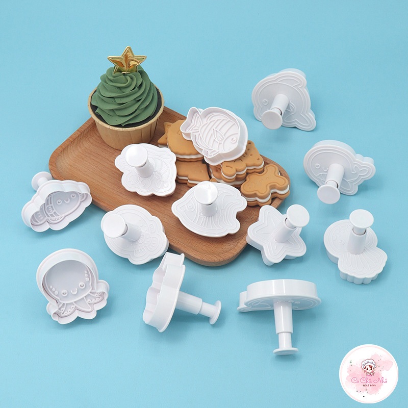 Bộ khuôn nhấn tạo hình sinh vật biển