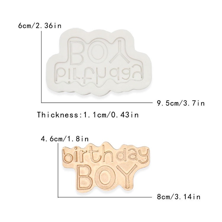 Khuôn Silicon HPBD Boy/Girl