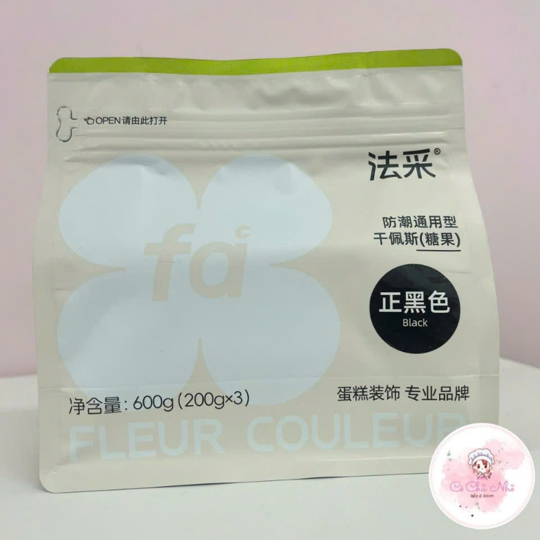 Gumpaste Fleur Couleur trắng hương sữa – Kẹo đường tạo hình hoa lá