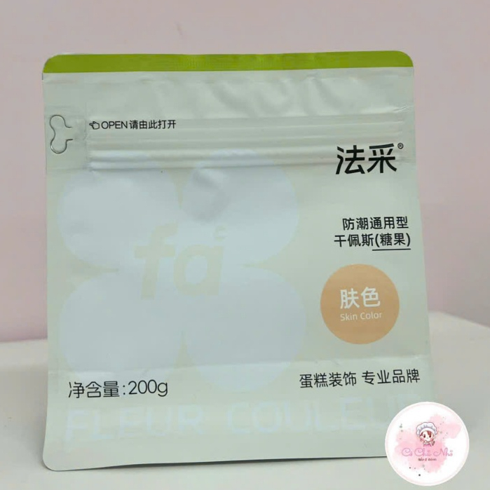 Gumpaste Fleur Couleur trắng hương sữa – Kẹo đường tạo hình hoa lá