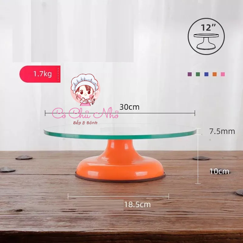 Bàn xoay mặt kính