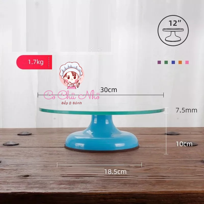 Bàn xoay mặt kính