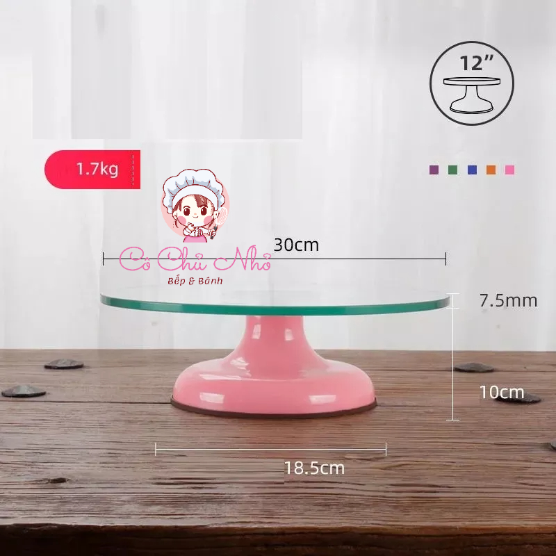 Bàn xoay mặt kính