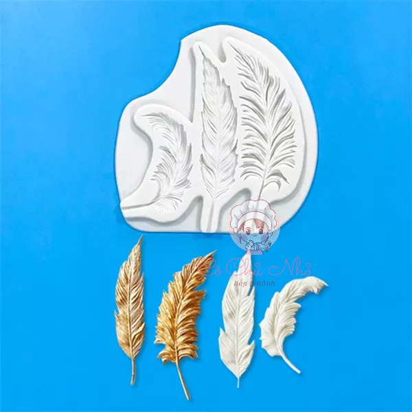 Khuôn Silicon 4 lông vũ mới