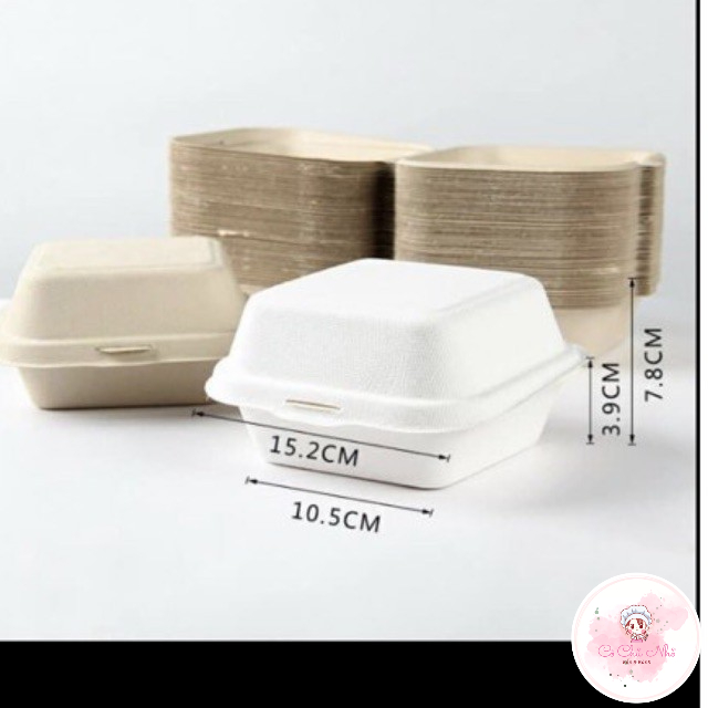 Hộp bả mía đựng bánh Bento.