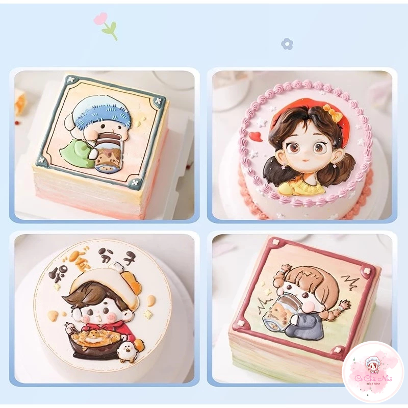 Nguyên liệu vẽ/trang trí bánh quy/kem/ren đường SK (piping gel)