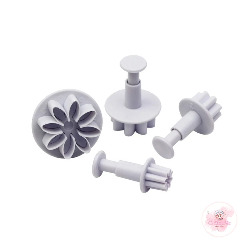 Khuôn Lò Xo dập nổi - 4 Hoa Cúc