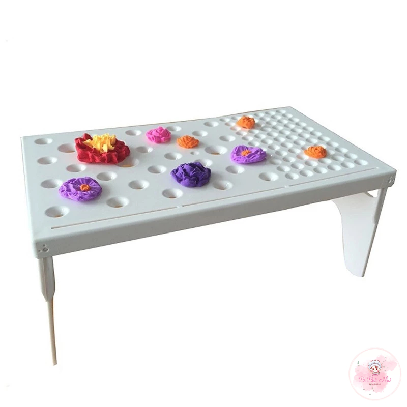 Bàn nhựa phơi khô hoa, gumpaste gấp gọn tiện dụng