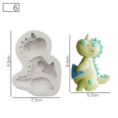 Khuôn Silicon khủng long nhiều mẫu