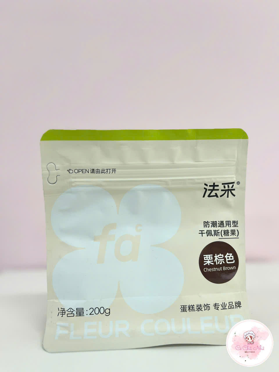 Gumpaste Fleur Couleur trắng hương sữa – Kẹo đường tạo hình hoa lá