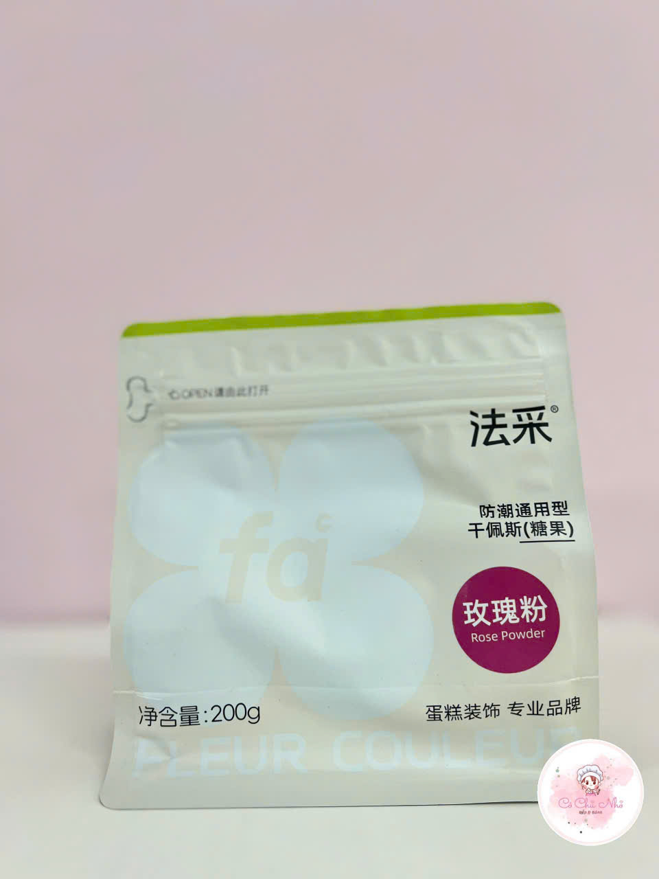 Gumpaste Fleur Couleur trắng hương sữa – Kẹo đường tạo hình hoa lá