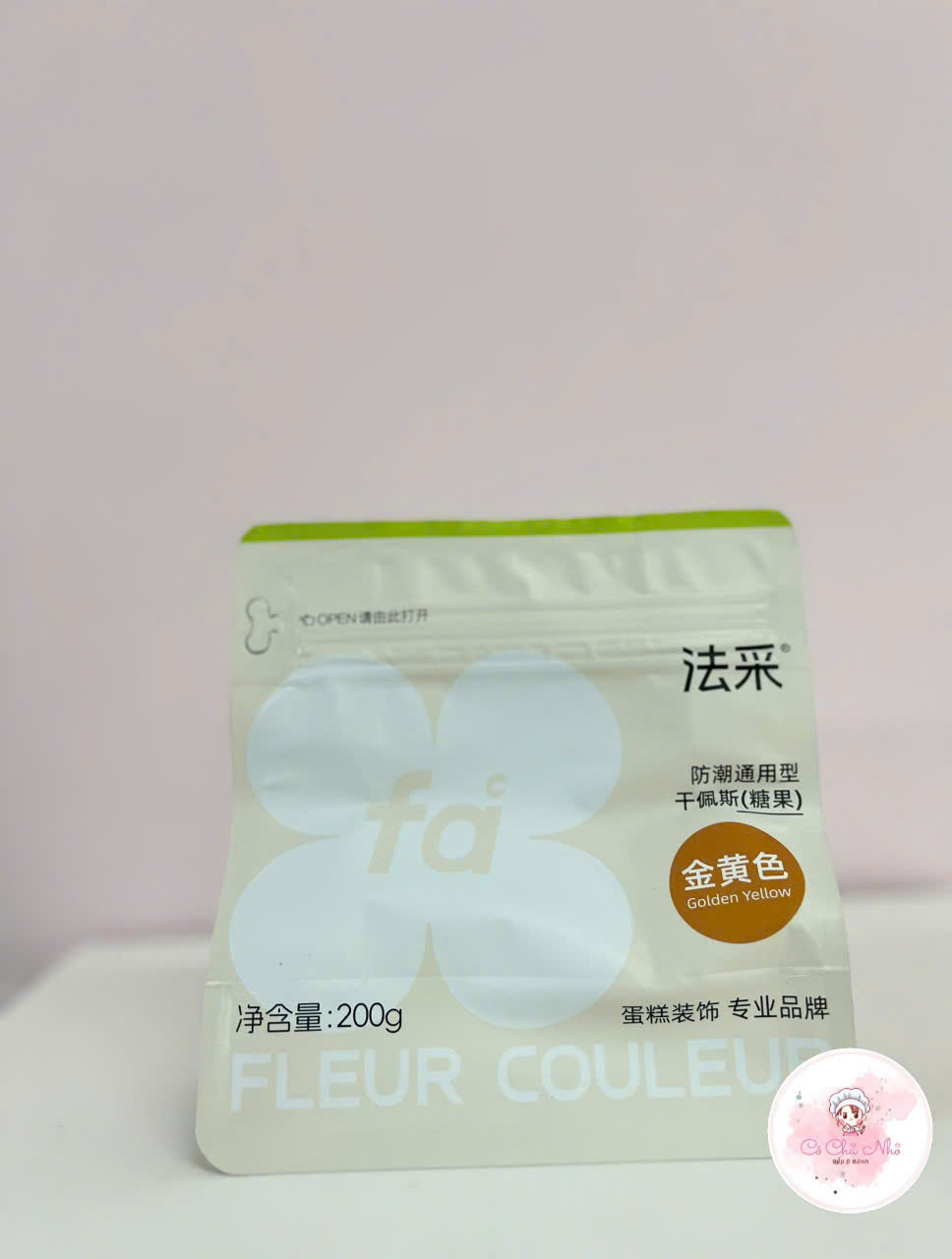 Gumpaste Fleur Couleur trắng hương sữa – Kẹo đường tạo hình hoa lá