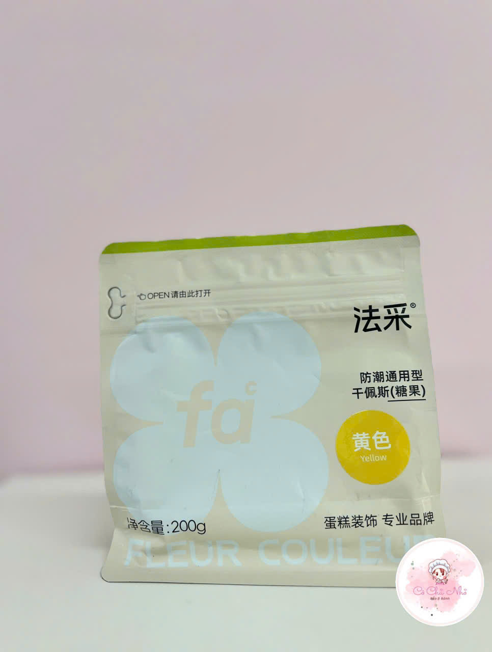 Gumpaste Fleur Couleur trắng hương sữa – Kẹo đường tạo hình hoa lá