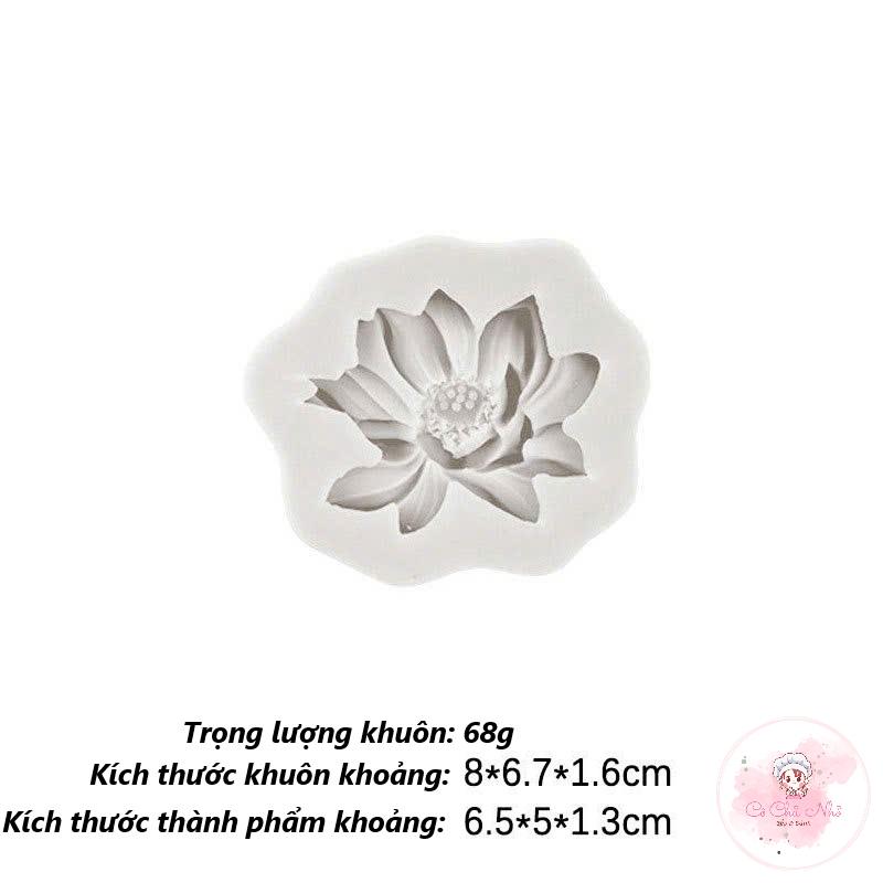 Khuôn silicon hoa sen mẫu