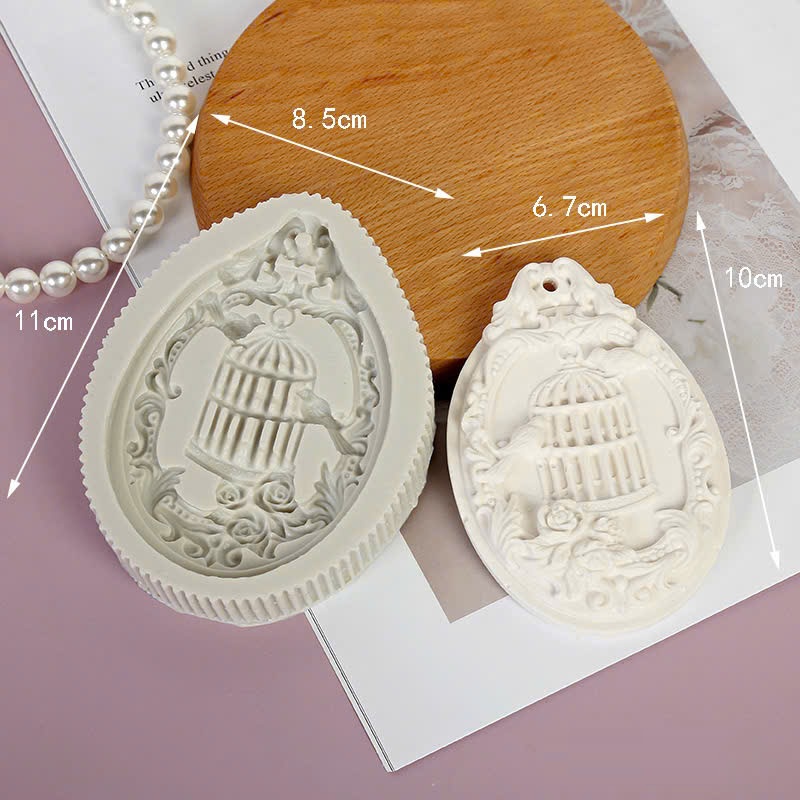 Khuôn Silicon khung gương lồng chim