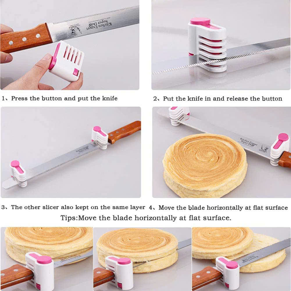Set 2 dụng cụ cắt lát bánh gato
