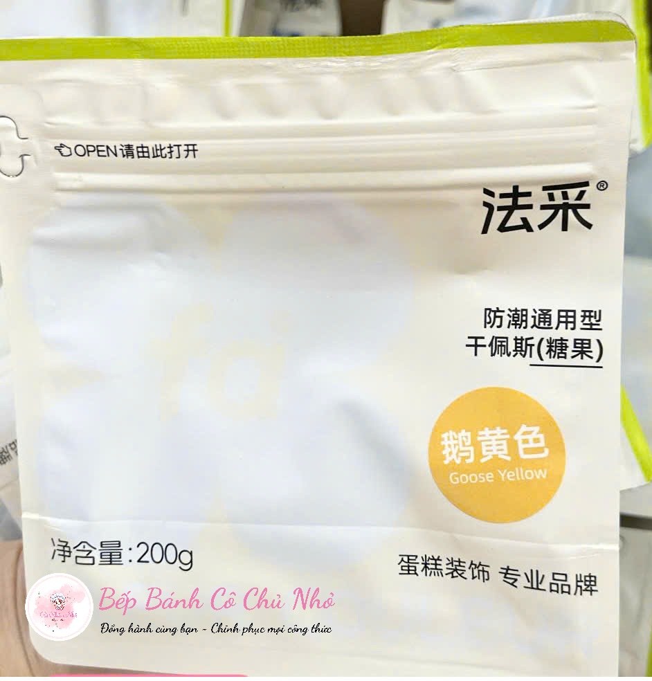 Gumpaste Fleur Couleur trắng hương sữa – Kẹo đường tạo hình hoa lá