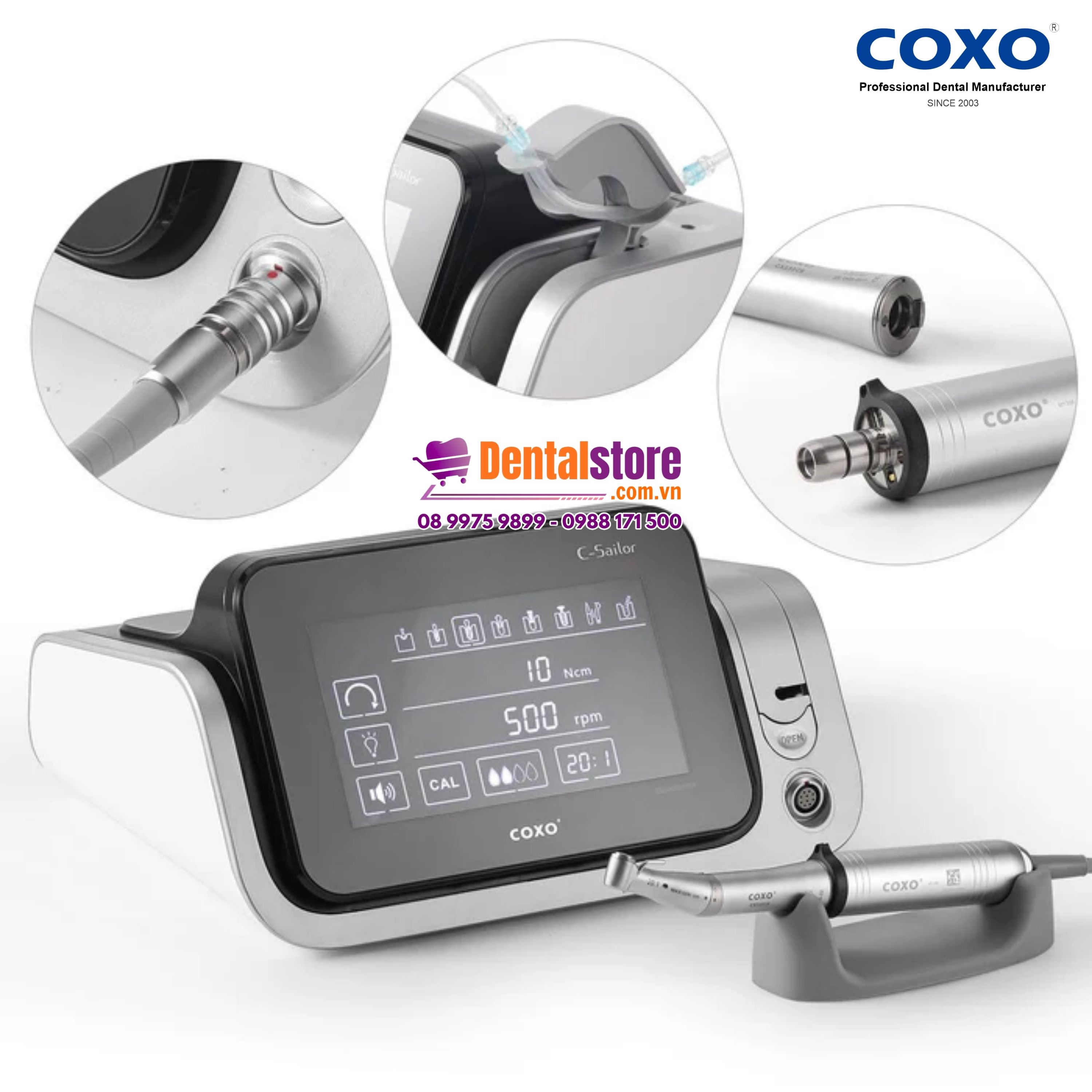 May cam implant nha khoa, may cay implant, thiet bi cay ghep implant, May cam implant nha khoa coxo, may cay implant coxo, thiet bi cay ghep implant coxo, c saIlor pro, coxo c-saIlor pro