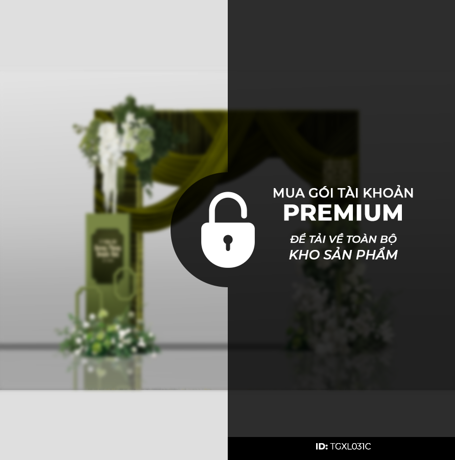 Cổng Tư Gia Tone Xanh Lá TGXL031C