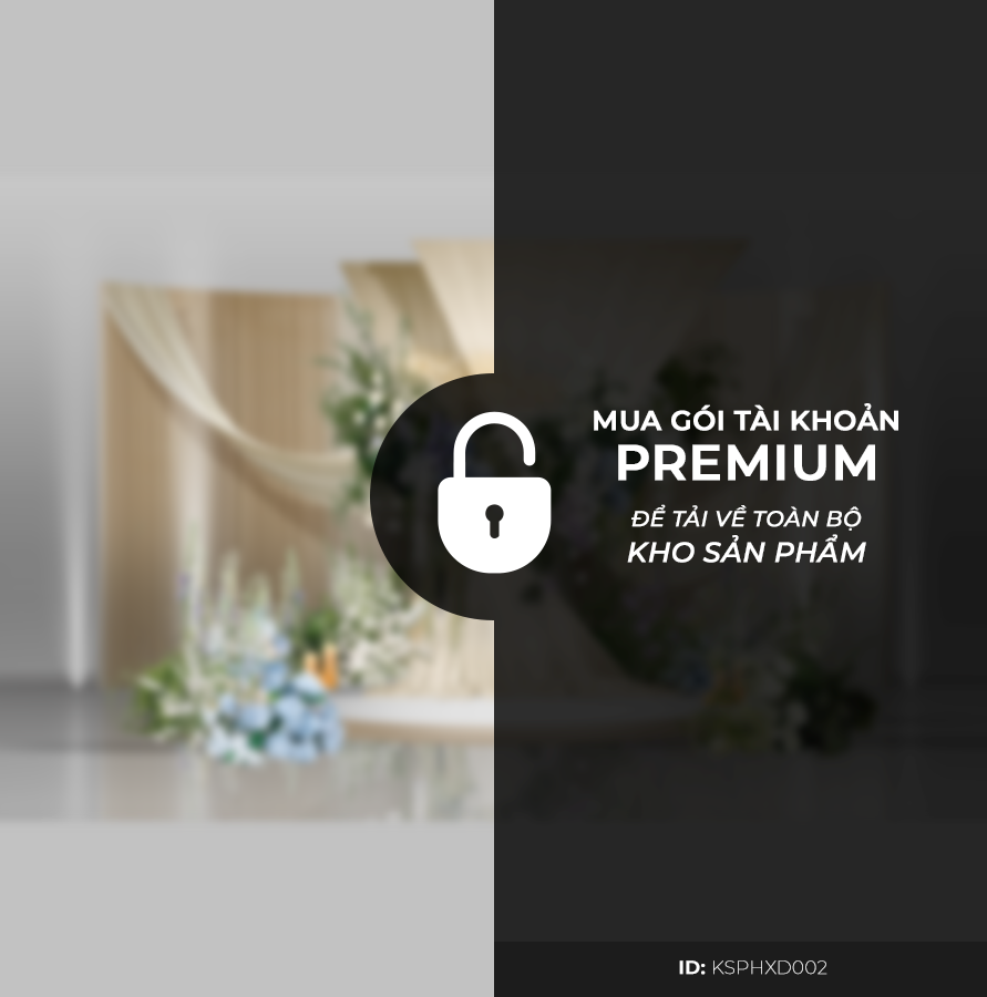 Photobooth Khách Sạn Sân Khấu Tone Xanh Dương KSXDC002PH