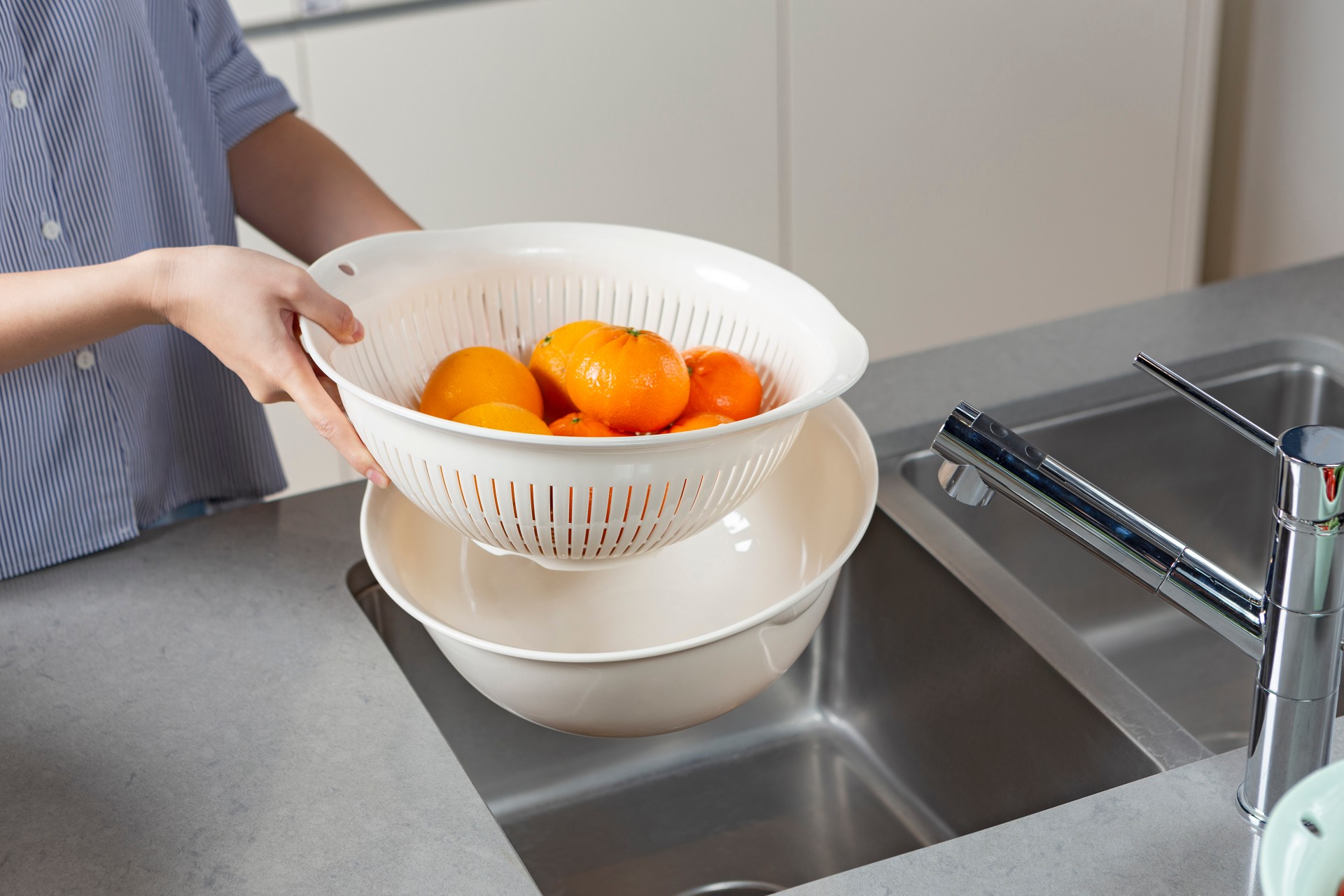 Bộ thau rổ cao cấp Yoko 35cm