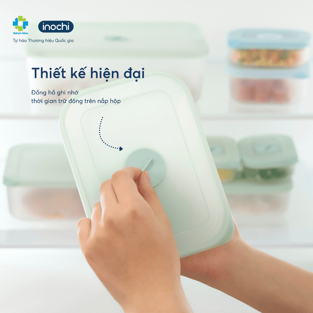 Hộp thực phẩm trữ đông Hokkaido 900ml