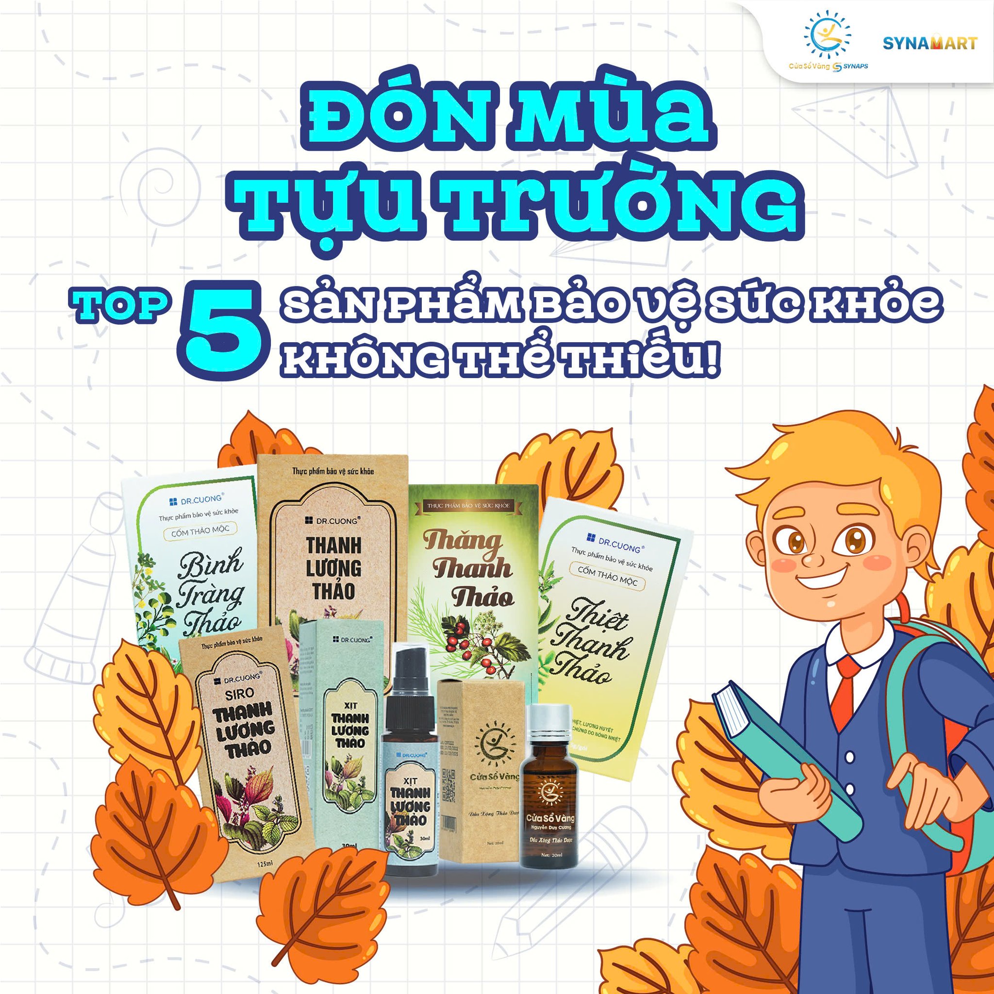 Mùa tựu trường đã tới, sức khỏe của con luôn là mối quan tâm lớn nhất của cha mẹ...