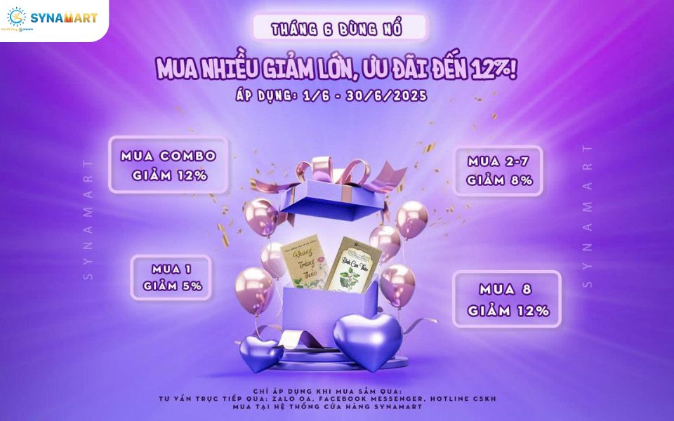 Tháng 6 Ưu Đãi Tiếp Diễn – Mua Nhiều Giảm Lớn, Tiết Kiệm Đến 12%!