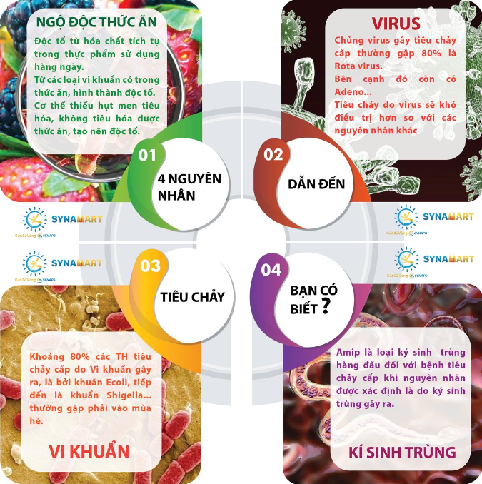 LỘ DIỆN: 4 NGUYÊN NHÂN DẪN ĐẾN TIÊU CHẢY CẤP