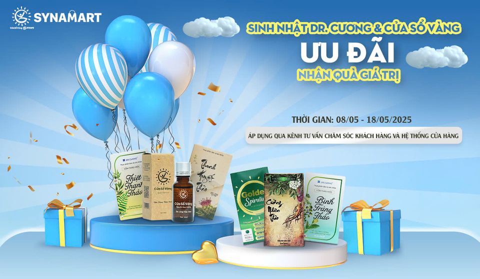 Ưu Đãi Mừng Sinh Nhật Dr.Cương và Cửa Sổ Vàng 2025 – Nhận Quà Ngay!