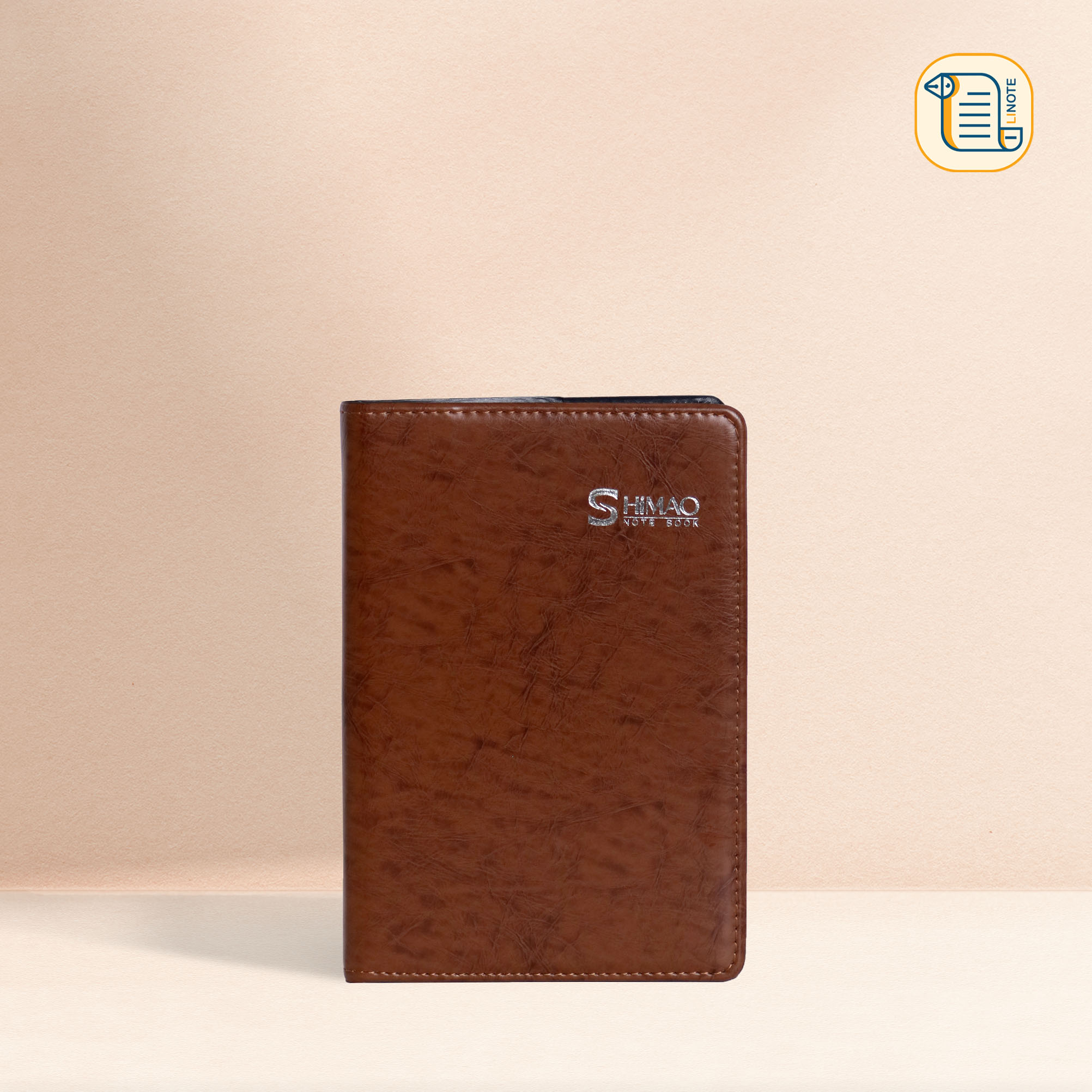 Sổ tay A5 kẻ ngang SHIMAO bìa da  70gsm, 150 trang