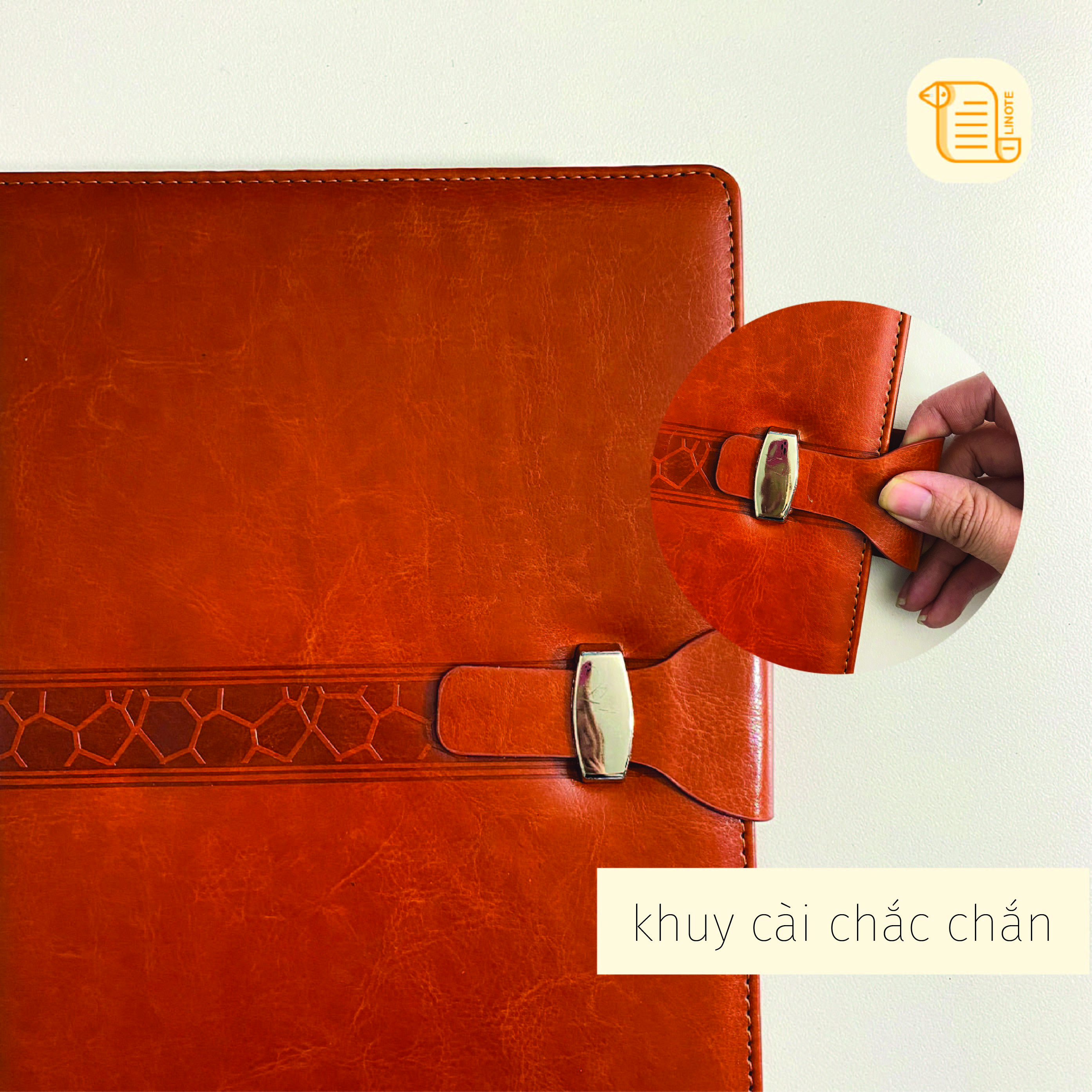 Sổ tay B5 kẻ ngang bìa da HỌA TIẾT 70gsm, 200 trang, cài bút, để thẻ