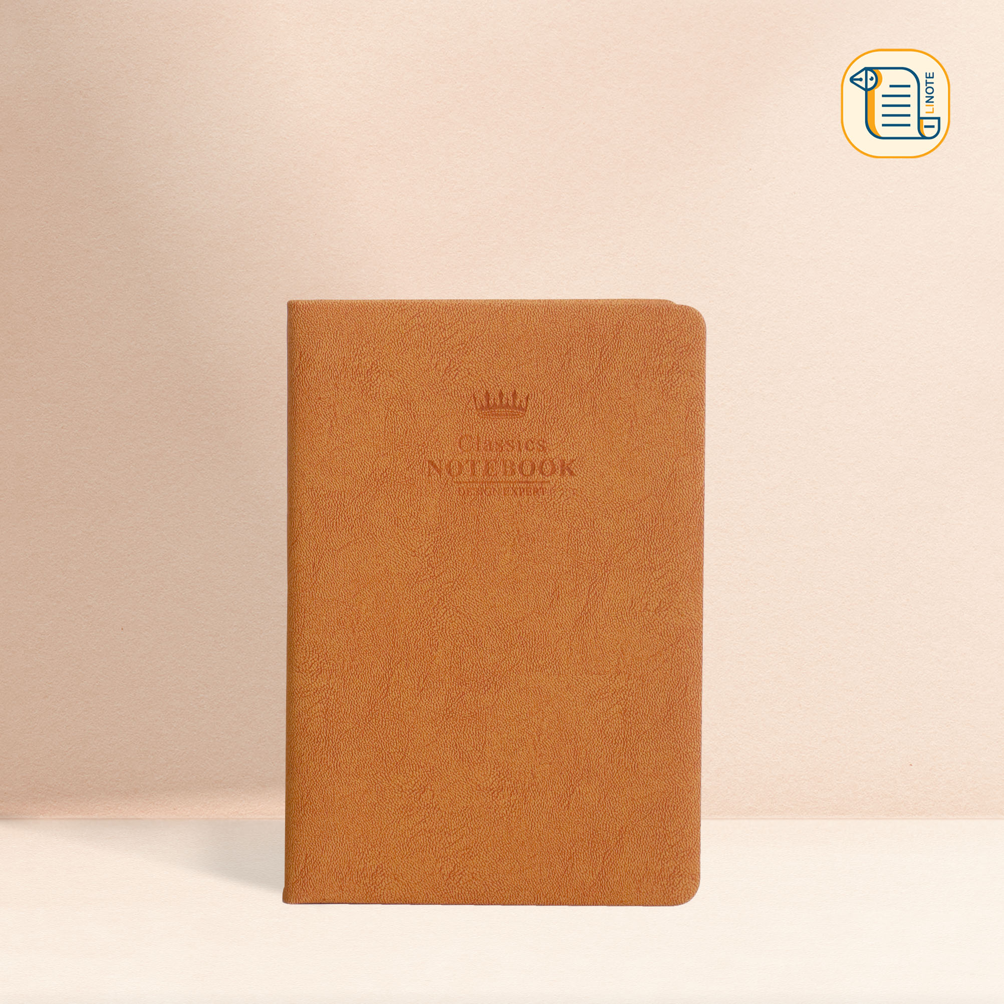 Sổ tay A5; 17,5x9,5 kẻ ngang Classic Notebook bìa da 2 màu 70gsm, 200 trang