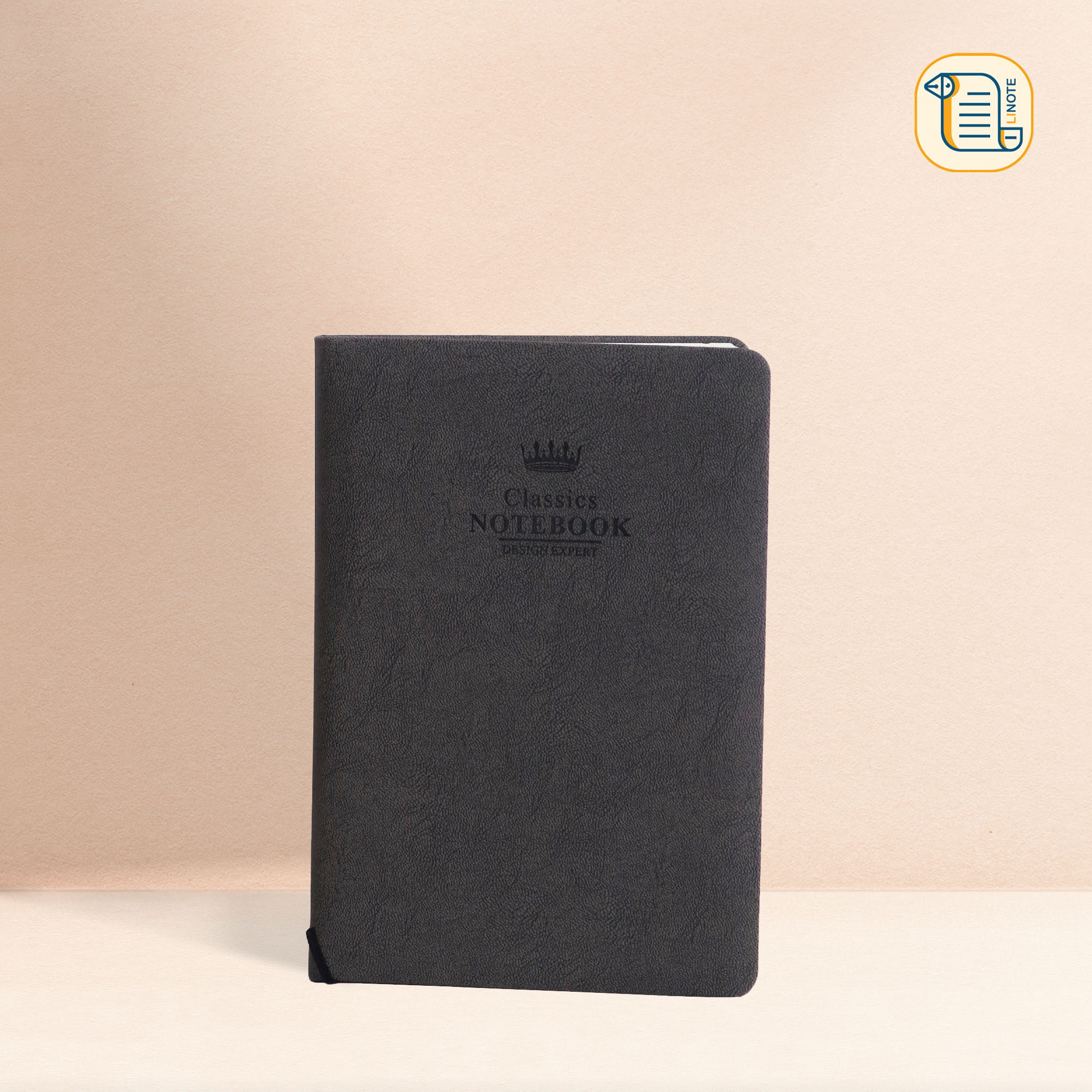 Sổ tay A5; 17,5x9,5 kẻ ngang Classic Notebook bìa da 2 màu 70gsm, 200 trang