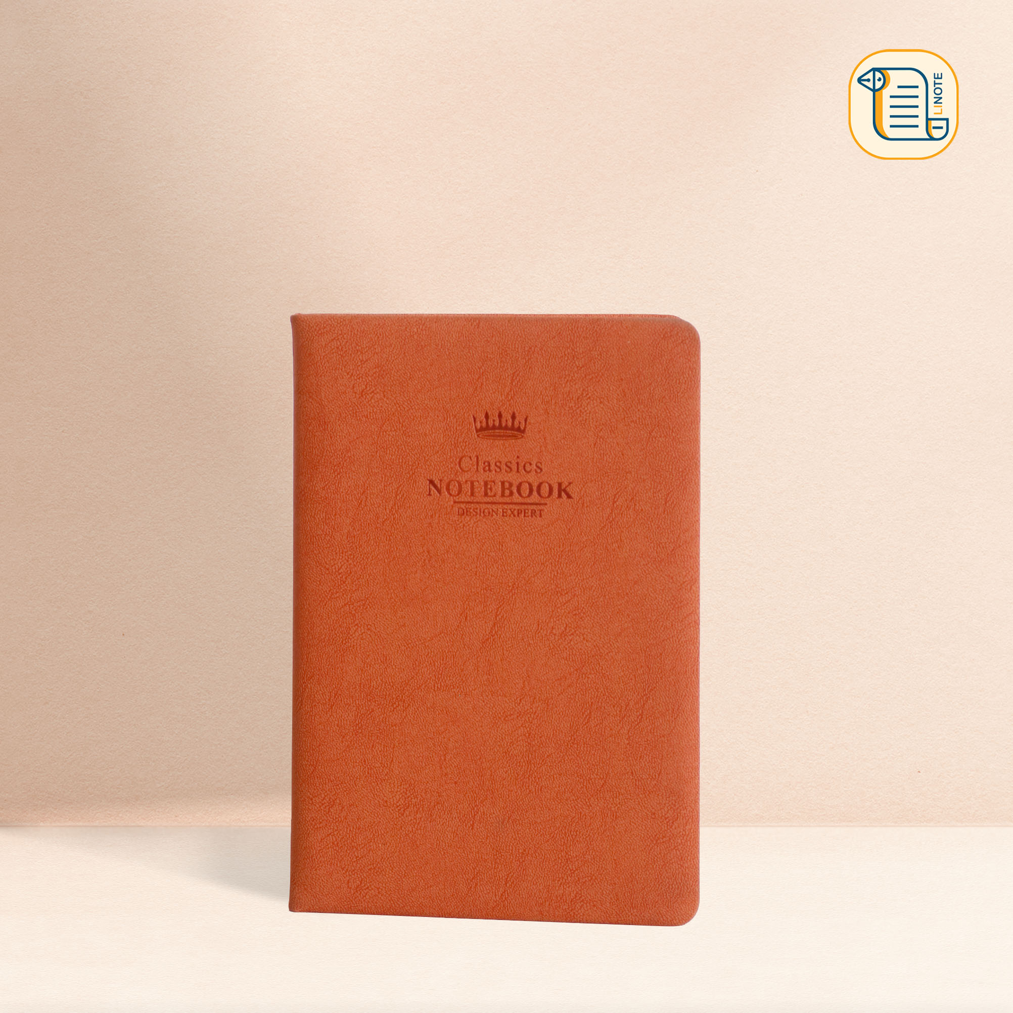 Sổ tay A5; 17,5x9,5 kẻ ngang Classic Notebook bìa da 2 màu 70gsm, 200 trang