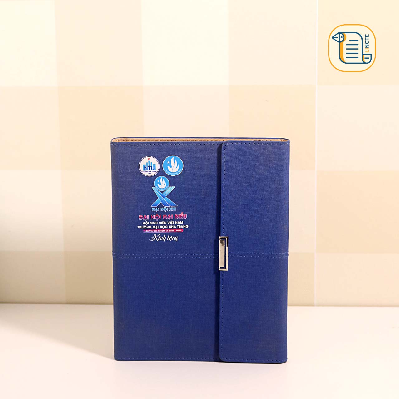 HÀNG ĐẶT Sổ còng ba khúc B5 kẻ ngang bìa da 70gsm,200 trang, ngăn phụ, cài bút