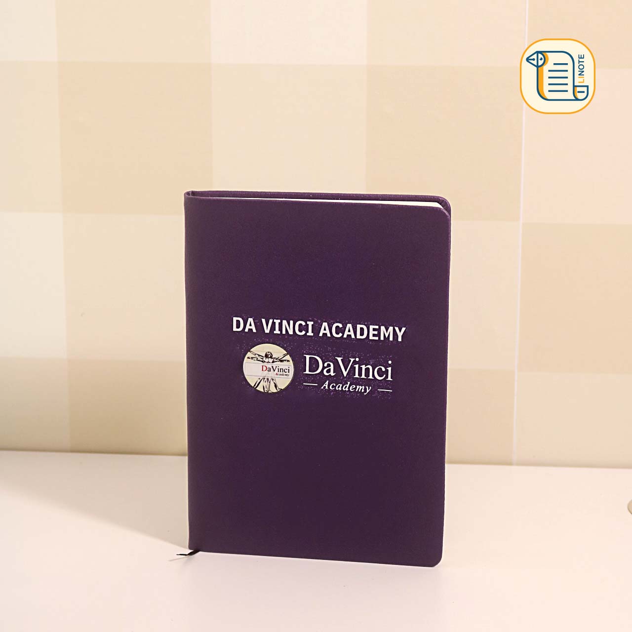HÀNG ĐẶT Sổ A5 kẻ ngang bìa da tím 70gsm,200 trang