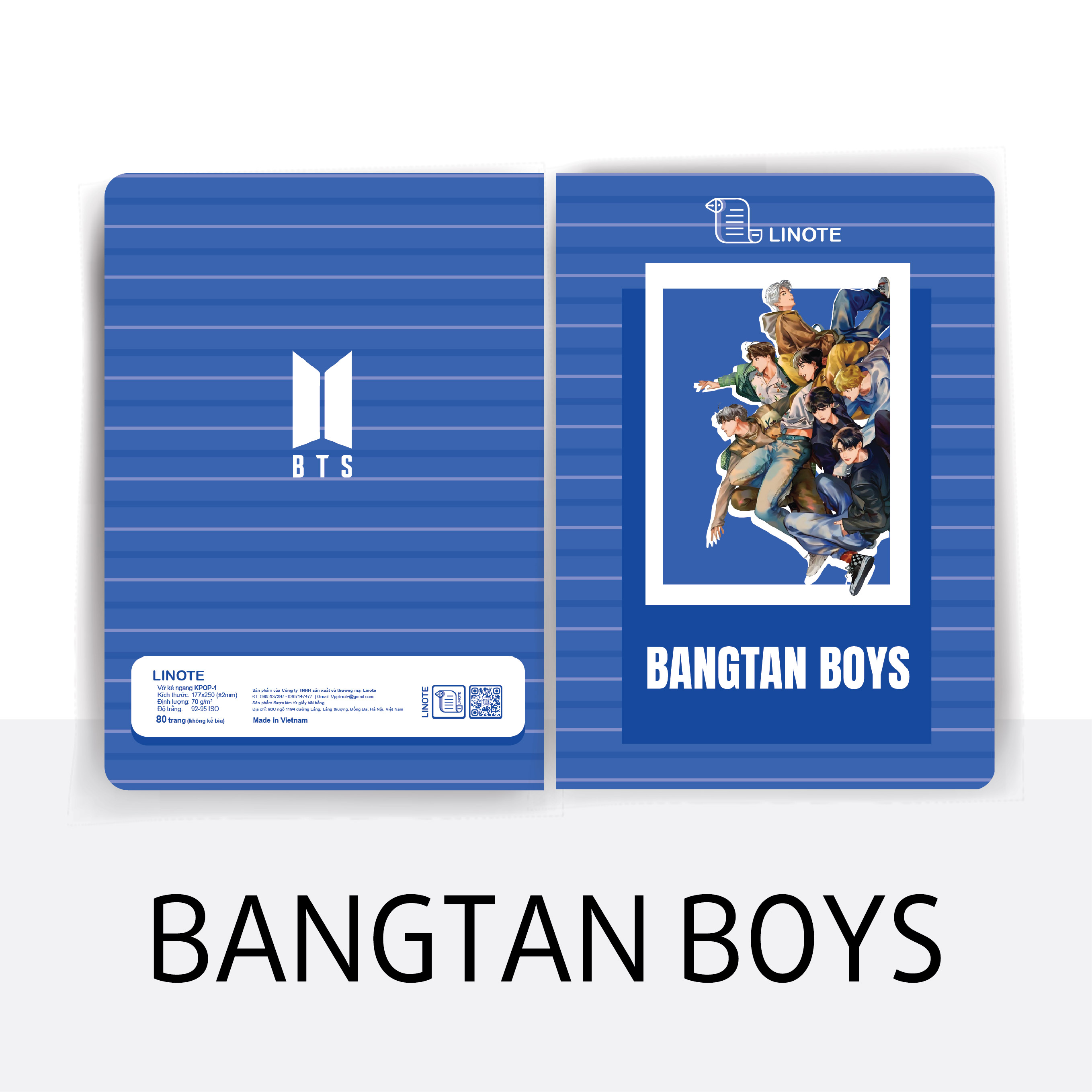 Vở kẻ ngang KPOP-2 72-200 Trang, 60gsm