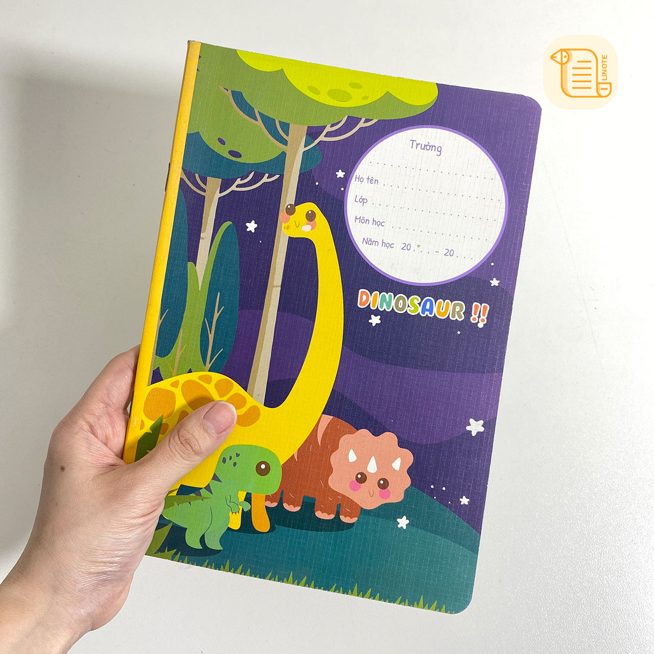 Vở 5 ô ly DINOSAUR 48-80 trang, 80gsm - 100gsm