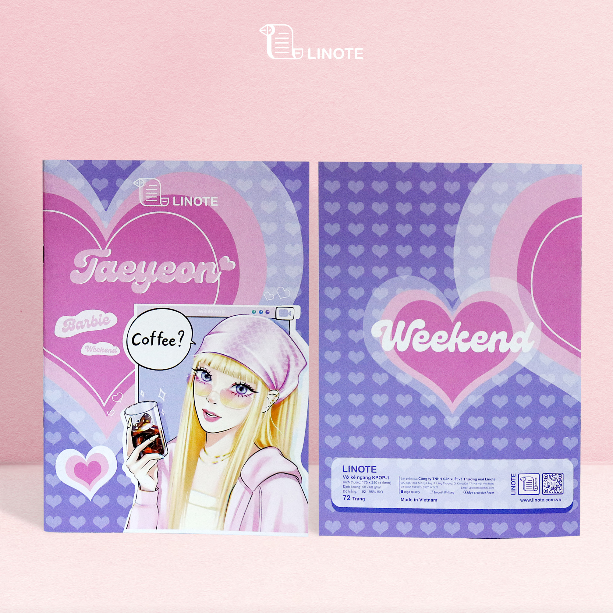Vở kẻ ngang KPOP-2 72-200 Trang, 60gsm