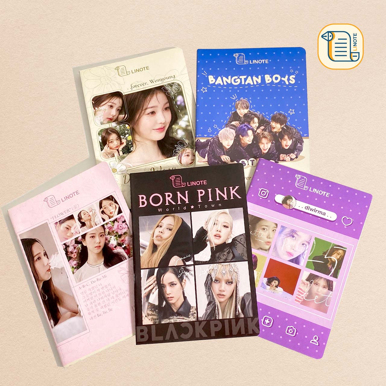 Vở kẻ ngang KPOP-1 72-72 Trang, 60gsm