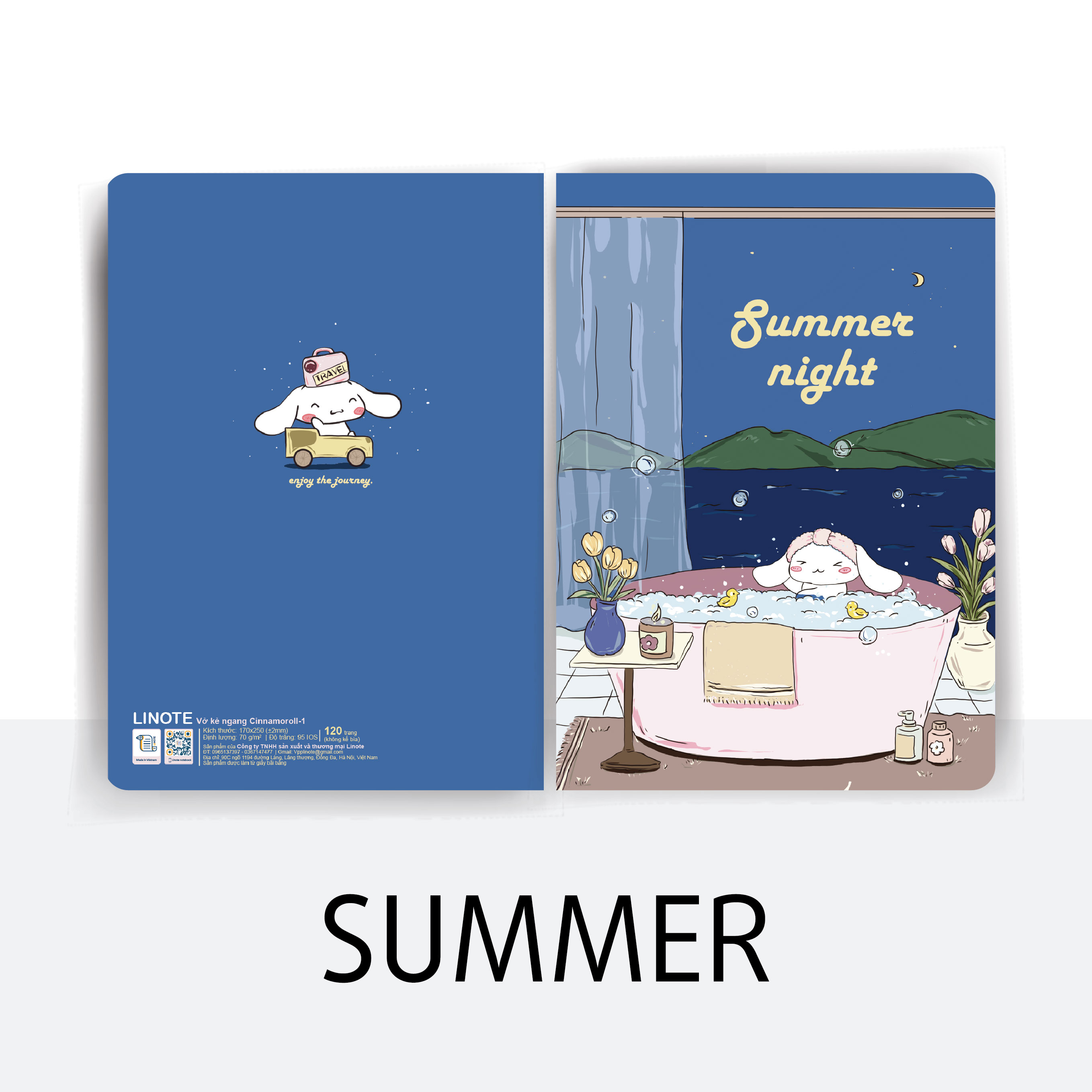 Vở kẻ ngang cao cấp FOUR SEASON 80-120 Trang, 70gsm