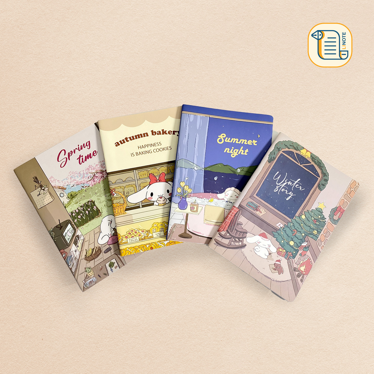 Vở kẻ ngang cao cấp FOUR SEASON 80-120 Trang, 70gsm